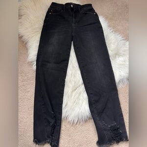 Judy Blue Cropped Black Jeans